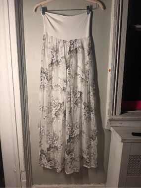Made in Italy Silk Blend Floral Wide Leg Palazzo Pants